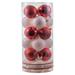 Three Posts™ Holiday Décor Ball Ornament Plastic in Red/White | 2.4 H x 2.4 W x 2.4 D in | Wayfair 00A6AD2E87BE4183B54FB7627ACFFB9F