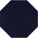 Blue/Navy 144 x 144 x 0.5 in Area Rug - Ebern Designs Square Victorianna Solid Color Power Loomed Indoor/Outdoor Use Area Rug in Navy | Wayfair