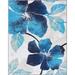 Blue/Gray 84 x 60 x 0.3 in Area Rug - Winston Porter Rectangle Efrin Floral Machine Braided Area Rug in | 84 H x 60 W x 0.3 D in | Wayfair