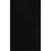 Black 27 x 18 x 0.5 in Area Rug - Ebern Designs Square Worner Solid Color Power Loomed Indoor/Outdoor Use Area Rug in | Wayfair