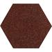 Brown 24 x 24 x 0.5 in Area Rug - Ebern Designs Round Voleta Solid Color Power Loomed Area Rug in | 24 H x 24 W x 0.5 D in | Wayfair