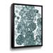 Dakota Fields Pale Teal Blue Gray Monochrome Watercolor Succulent Plants Wall II - Print Canvas in Green | 10 H x 8 W x 2 D in | Wayfair