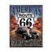 Trinx RT 66 - America"s Main Street Metal Sign Metal in Black/Blue/Brown | 16 H x 12.5 W x 0.03 D in | Wayfair E4272CCBFC374767857BFFAA8486CF0D