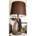 Loon Peak® Cordarian 16" Table Lamp w/ Outlet in Brown | 16 H x 8.5 W x 7 D in | Wayfair 08D75A7F8BEA48649BD0FC04B2EF2C3A