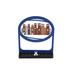 The Holiday Aisle® Laser Cut Jerusalem Menorah Metal in Red/Blue | 9 H x 7.5 W x 1.25 D in | Wayfair E4202B14CEE84E71ADCCBB12C158FAC3