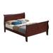Glory Furniture Louis Phillipe Sleigh Bed Wood in Red | 44 H x 57 W x 90 D in | Wayfair G3100A-FB