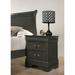 Canora Grey Musfirah 21.63" Width 2-Drawer Wood Night Stand Wood in Gray | 23.75 H x 21.63 W x 15.75 D in | Wayfair