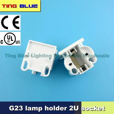 Tête de lampe LED à économie d'énergie tube 2U support de lampe plafonnier à calandre douille