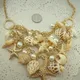 Collier de perles simulées pour femmes en coquillage de conque étoile de mer étoile de mer