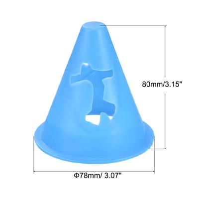 Agility Cones 50 Pack Sports Cones Training Marker with Exercise Holes