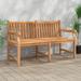 vidaXL Patio Bench 59.1" Solid Teak Wood - 59.1" x 27.2" x 36.2"