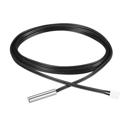 15K NTC Thermistor Probe 39.4 Inch Temp Sensor for Air Conditioner - Black