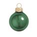 40ct Green Shiny Finish Glass Christmas Ball Ornaments 1.5" (40mm)