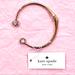 Kate Spade Jewelry | Kate Spade 14k Rose Gold Hinged Open Cuff Embellished Glass Stone Bracelet | Color: Gold/Pink | Size: Os