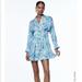 Zara Dresses | Nwt Zara Dress | Color: Blue/White | Size: Xs