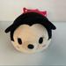 Disney Toys | Disney Medium Minnie Mouse Plush Tsum Tsum Stuffed Animal Pillow 12 Inches | Color: Black/Red | Size: 12 Inches