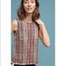 Anthropologie Tops | Anthropologie Maeve Tank Top Tweed Fringe Hem Top Size 6 | Color: Tan | Size: 6