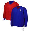 Men's Nike Royal/Red New England Patriots Sideline Team ID Reversible Pullover Windshirt