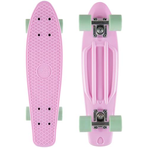 Skateboard STAR-SKATEBOARD Skate-/Longboards rosa (rosa/mint) Kinder Kicktail