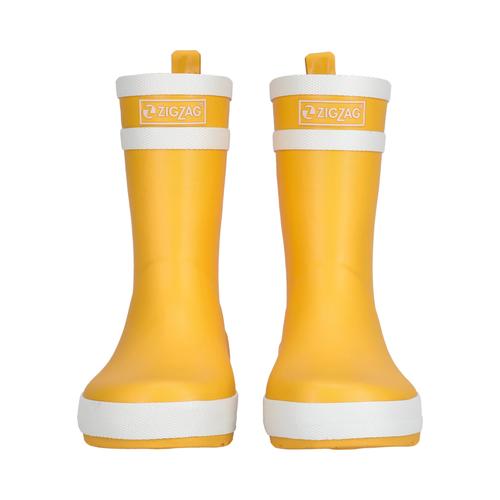 Gummistiefel ZIGZAG Gr. 35, gelb (gelb, weiß) Schuhe Outdoorschuhe aus hochwertigem Naturkautschuk