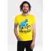T-Shirt LOGOSHIRT "Sesamstraße - Krümelmonster Motorrad", Herren, Gr. XL, gelb, 100% Baumwolle, bedruckt, casual, normal, Rundhals, Kurzarm, Shirts, mit lizenziertem Print