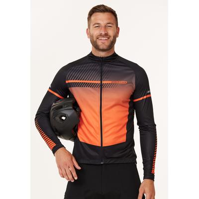 Radtrikot ENDURANCE "Jillard" Gr. XXXL, orange (orange, schwarz) Herren Trikots mit reflektierenden Elementen