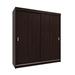 Latitude Run® Classic Armoire Wood in White/Black | 85 H x 80 W x 25 D in | Wayfair 22535FBE1699432D9AC89C543BFF1E13