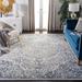 Blue/Gray 120 x 96 x 0.5 in Area Rug - 17 Stories Modern Abstract Area Rug-Grey/Ivory Polypropylene | 120 H x 96 W x 0.5 D in | Wayfair