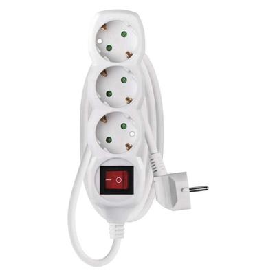 Emos - Steckdosenleiste mit Schalter Schuko Weiß 5-fach Image