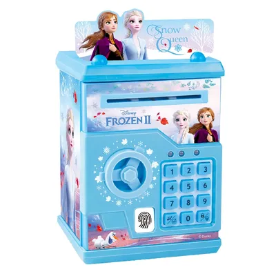 Tirelire à 2 empreintes digitales Disney pour filles boîte de rangement mot de passe princesse