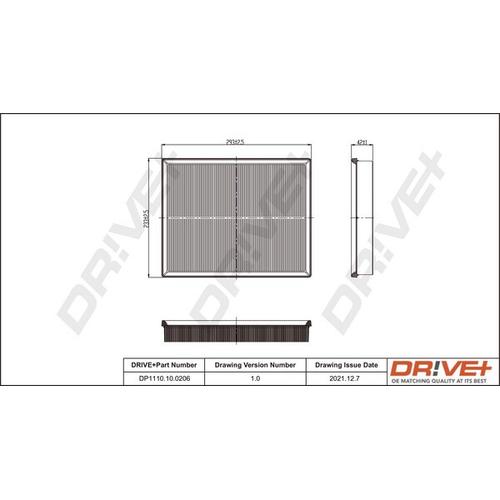 Drive+ Luftfilter für GENERAL MOTORS OPEL 13271042 90531003 91155714 DP1110.10.0206