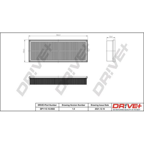 Drive+ Luftfilter für MERCEDES-BENZ A2730940404 2730940204 1120940604 DP1110.10.0502