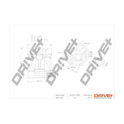 Drive+ Kraftstofffilter 93mm für RENAULT NISSAN 16400-JY00A 16400JY09D 16400-JY00C DP1110.13.0104