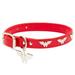 DC Comics Wonder Woman Vegan Leather Dog Collar, Large, Red