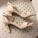 Jessica Simpson Shoes | Creme Open Toe Ankle Strap Heels | Color: Cream | Size: 8.5