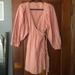 Free People Dresses | Free People Salmon Wrap Dress. Size Small | Color: Pink | Size: S
