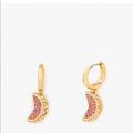 Kate Spade Jewelry | Kate Spade Fruit Salad Pav Grapefruit Huggies Earrings | Color: Gold/Pink | Size: Os
