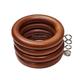 Wooden Curtain Pole Rings 45mm With Screw Eye Natural Oak Wood Drapery Rod Hanging Sliding Eyelet for 45mm Poles Pack of 48