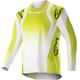 Alpinestars Racer Push Youth Motocross Jersey, white-yellow, Size S