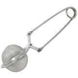 Chef Craft Stainless Steel Snap Mesh Ball Tea Infuser - Loose Leaf Tea Filter Strainer with Handle