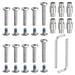 Inline Skate Screw Repair Kit Long-Sleeved Spacer Shaft Wrench - Silver