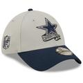 Men's New Era Gray/Navy Dallas Cowboys 2022 Sideline 39THIRTY Flex Hat