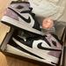 Nike Shoes | Air Jodan 1 Black, White And Purple. | Color: Black/Purple | Size: 6