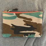 J. Crew Bags | J. Crew Camo Cosmetic Pouch | Color: Green/Pink | Size: Os