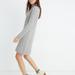 Madewell Dresses | Madewell Donegal Rolled Mock-Neck Sweater Dress | Color: Gray | Size: S