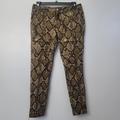 Michael Kors Jeans | Micheal Kors Python Print Jeans Pants Size 10 | Color: Brown/Green | Size: 10