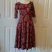 Lularoe Dresses | Lularoe A Line Dress Medium | Color: Blue/Red | Size: M