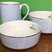 Kate Spade Dining | Kate Spade Laurel Street Porcelain Soup Bowl Mug And Fruit Bowl By Lenox | Color: Blue/White | Size: Os