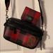 Coach Bags | Coach Buffalo Plaid Satchel And Match Folding Wallet | Color: Black/Red | Size: Os