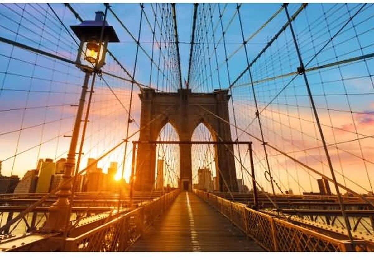 Paperflow Wandbild 65x98cm Brooklyn Bridge. Image